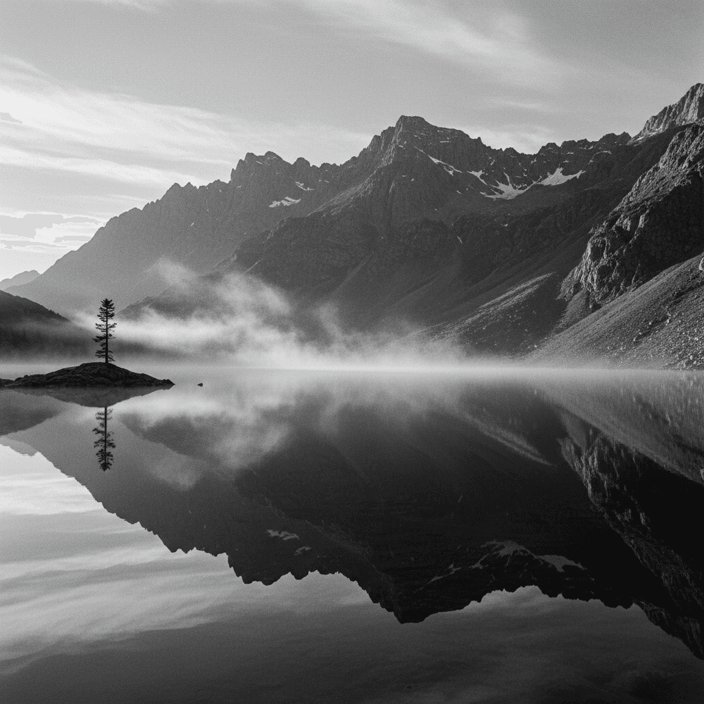 meditacao da noite — reflexo na natureza