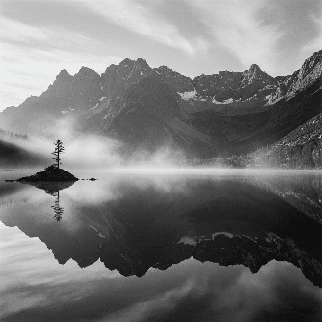 meditação respiração — reflexo na natureza