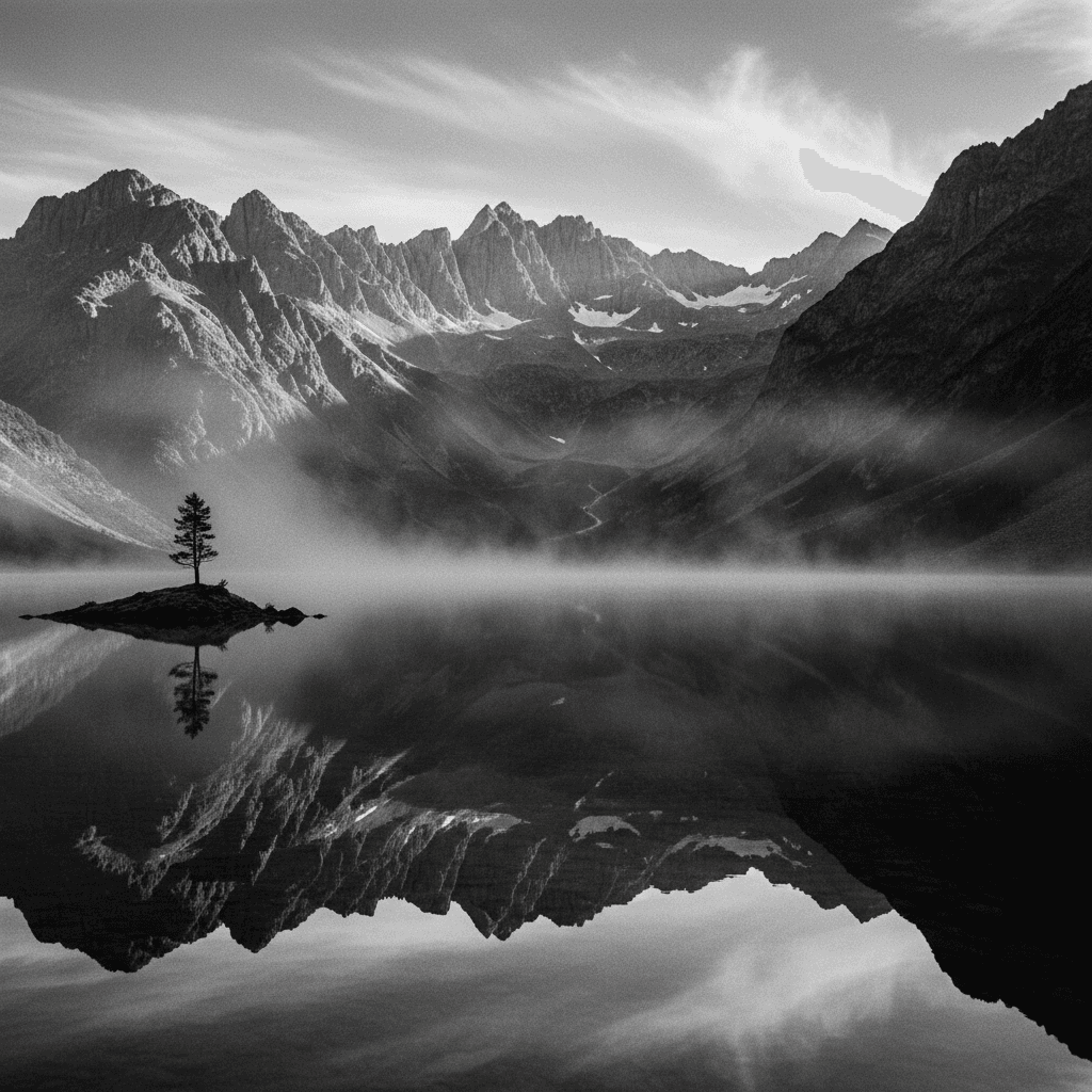 meditação zen — reflexo na natureza