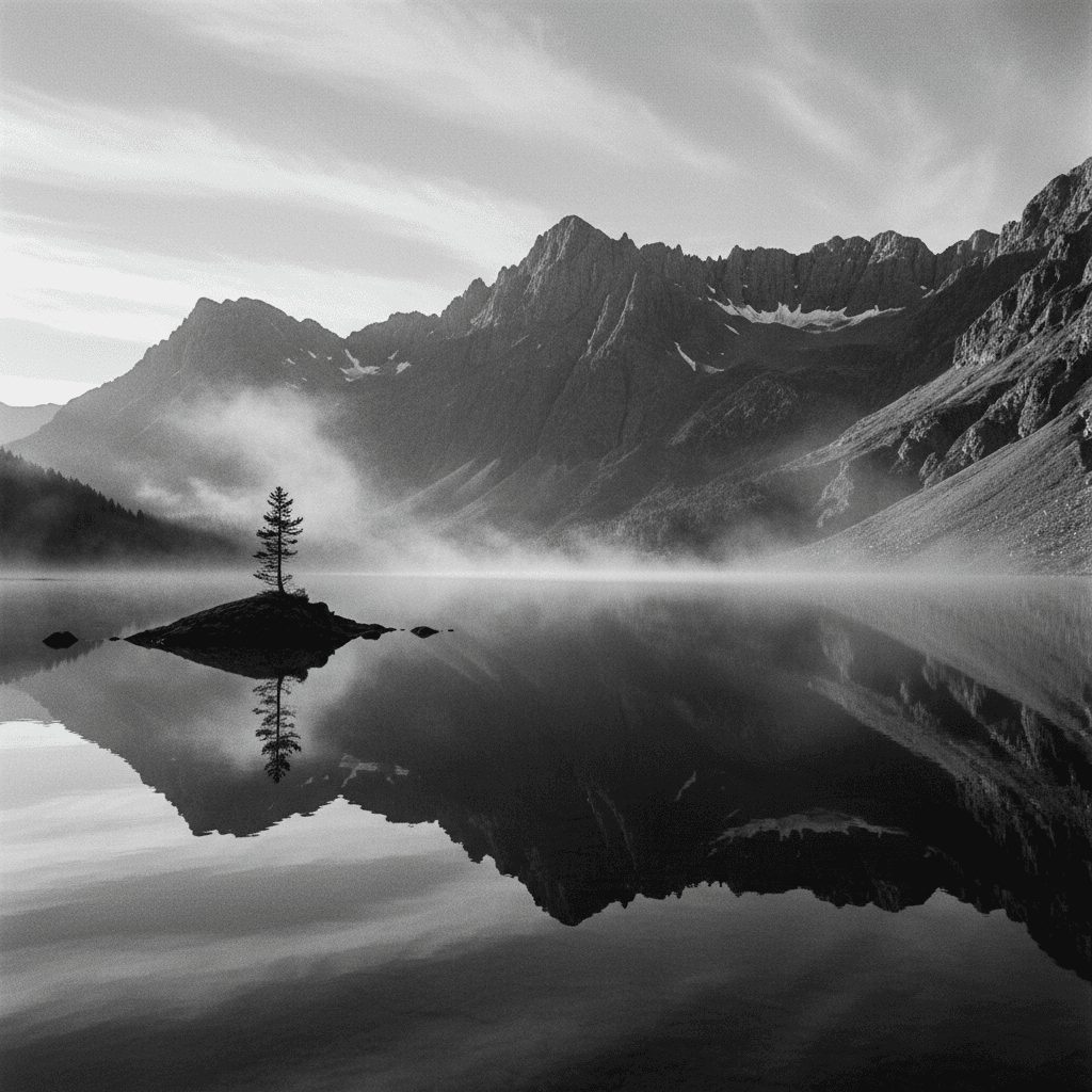 meditação guiada para acalmar a mente — reflexo na natureza