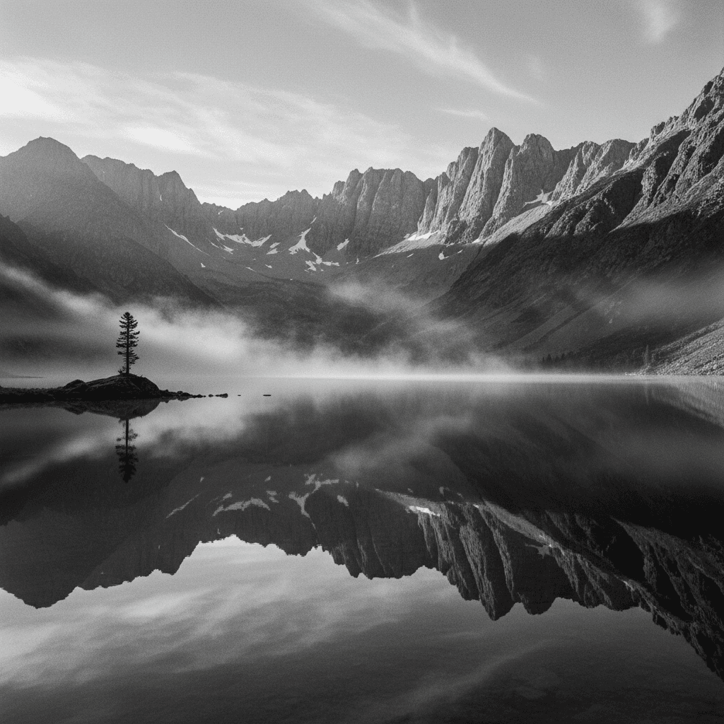 meditação acalmar a mente — reflexo na natureza