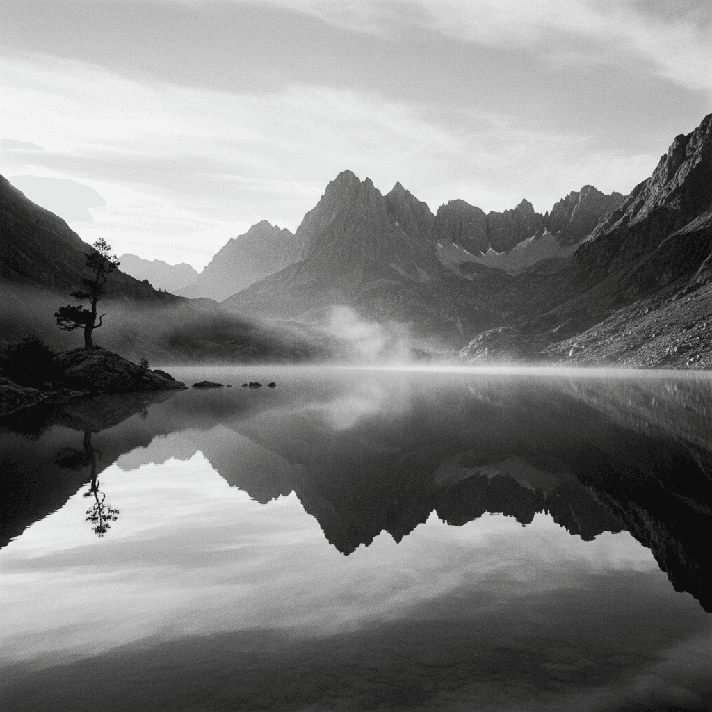 meditação cura — reflexo na natureza