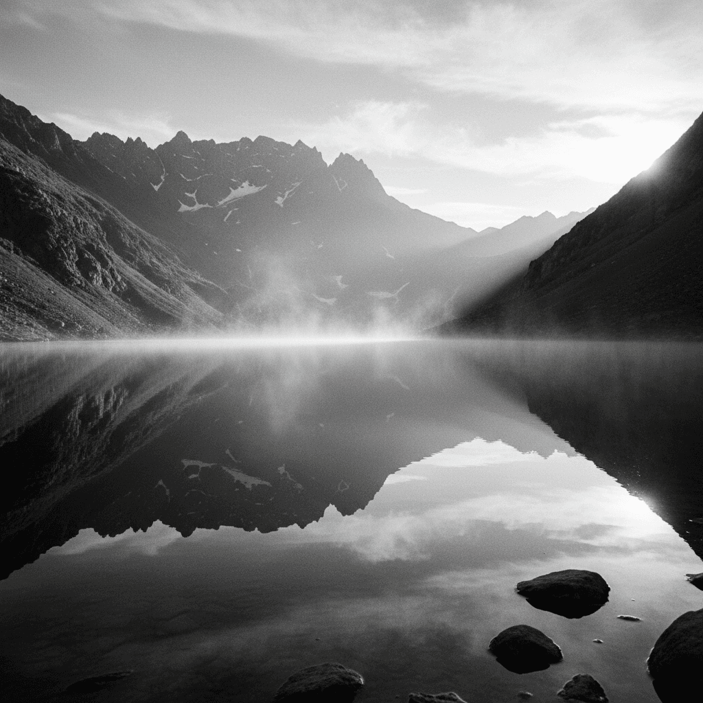 meditacao noite — reflexo na natureza