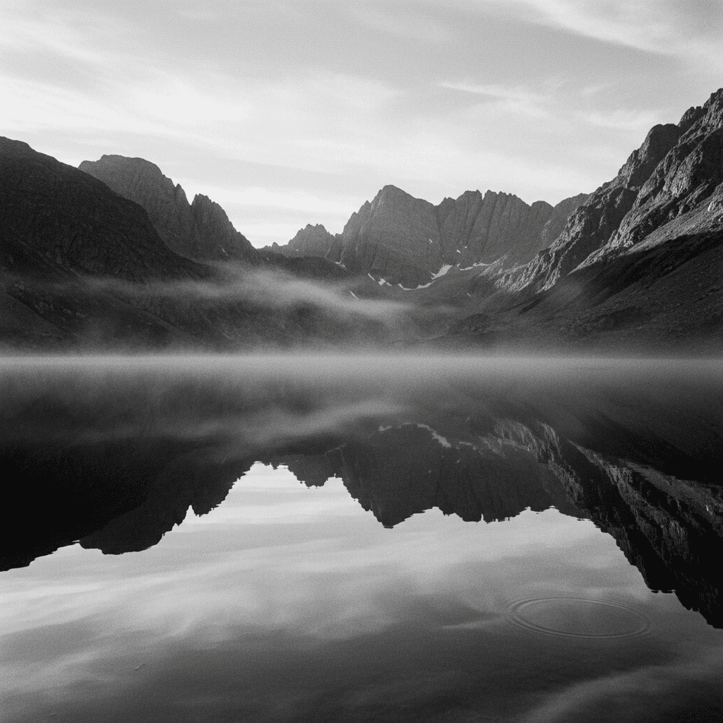 meditação trataka — reflexo na natureza
