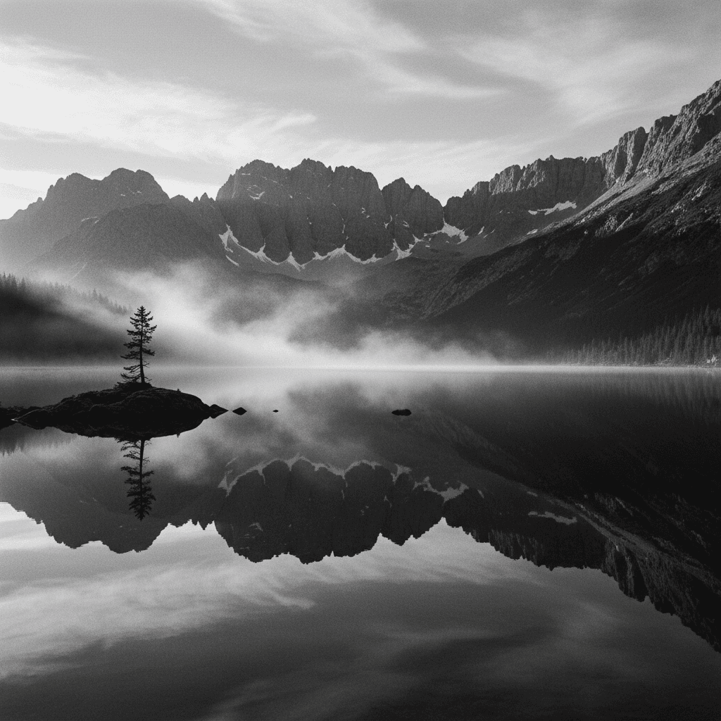 meditação espiritual — reflexo na natureza