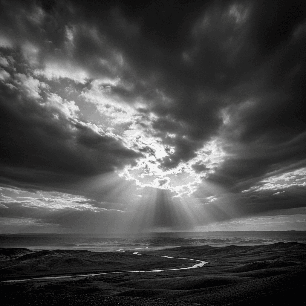 A vastidão da liberdade — céu aberto com nuvens se dissipando