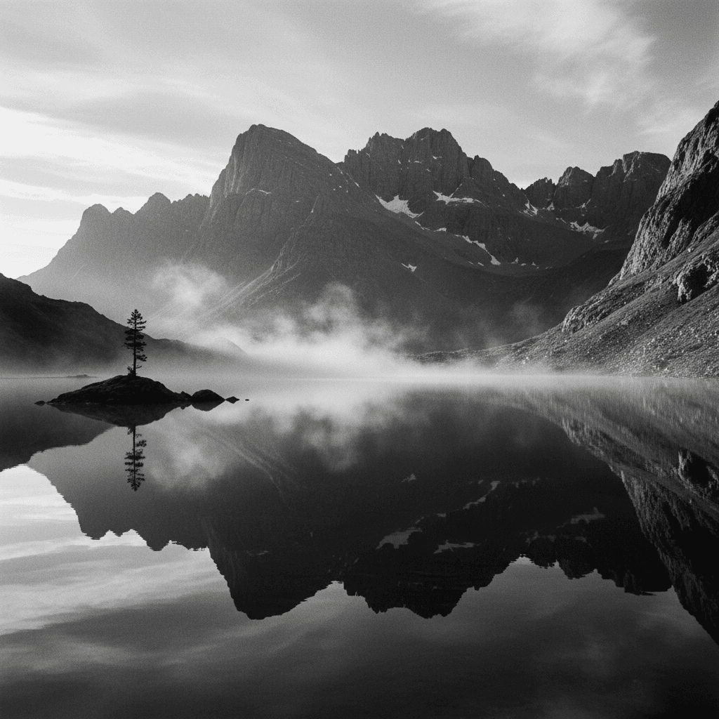 meditação acalmar a mente — reflexo na natureza