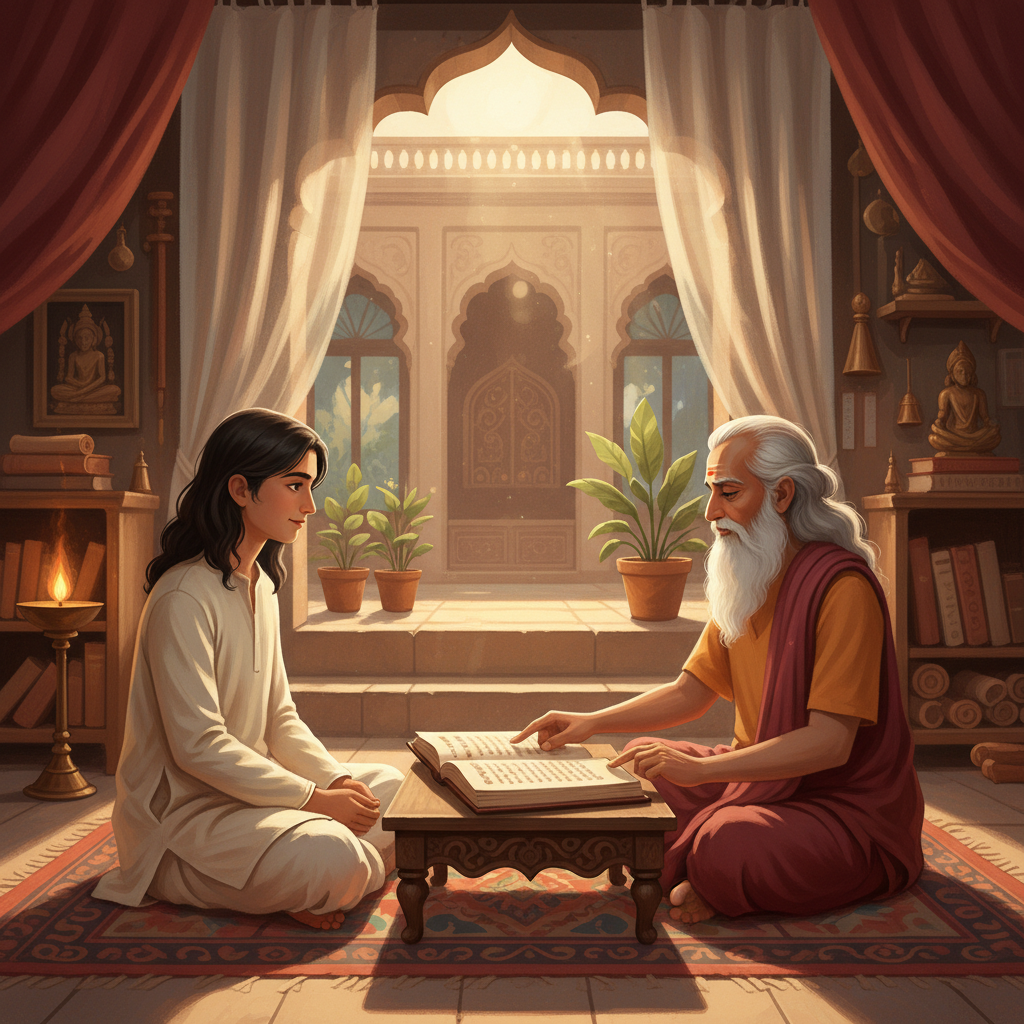 Por que aprender sânscrito para Vedānta — manuscrito e estudo